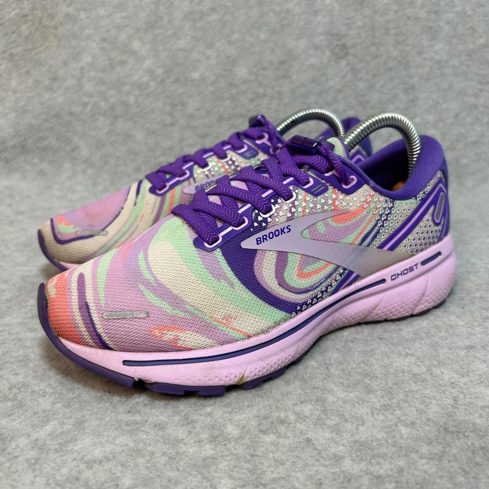 Brooks Ghost 14 Women's Running Shoes‎ Purple Multi Color Size 6.5 - Picture 2 of 9